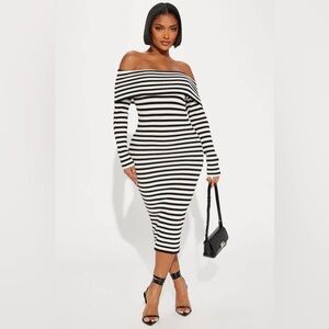 Maya Off Shoulder Midi Dress
